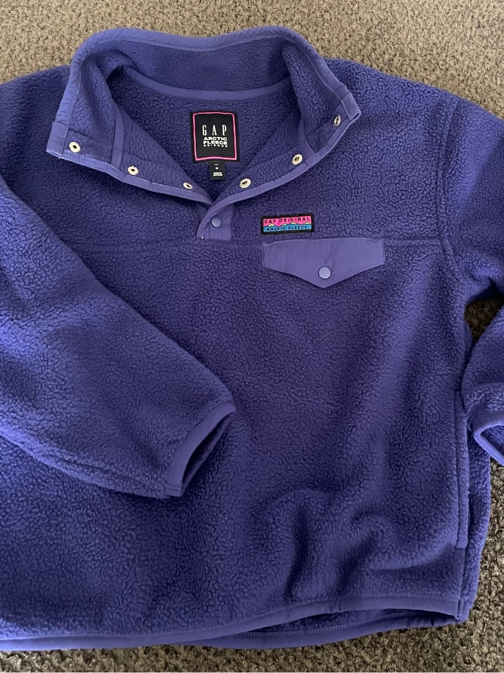 GAP Original Purple Fleece Pullover for Kids